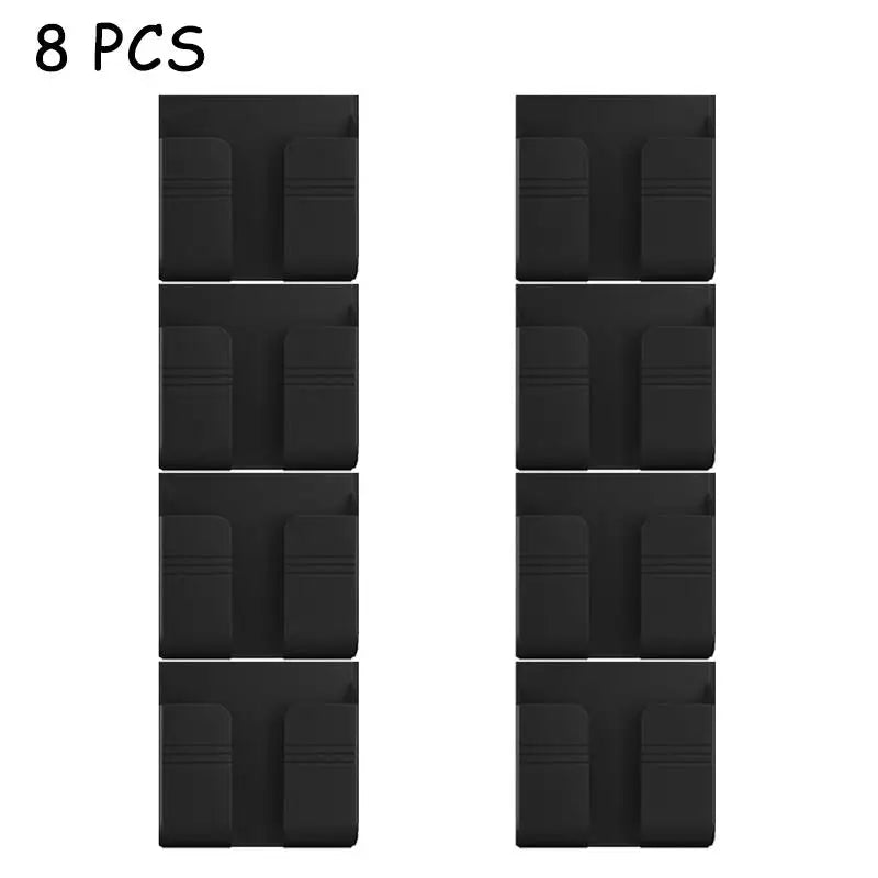Universal Wall Mount Cell Phone Holder Remote Control Storage Box Multifunction Smart Phone Stand Punch Free Phone Charging Dock