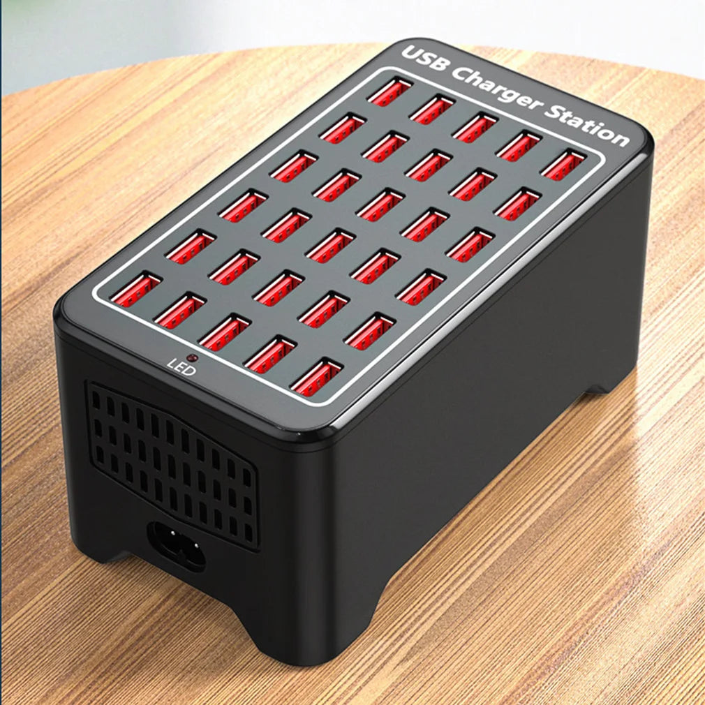 USB Charger 30 Ports HUB 150W Universal Wall Desktop Fast Charging Station Dock for Mobile Phone Power Adapter Dropshipping
