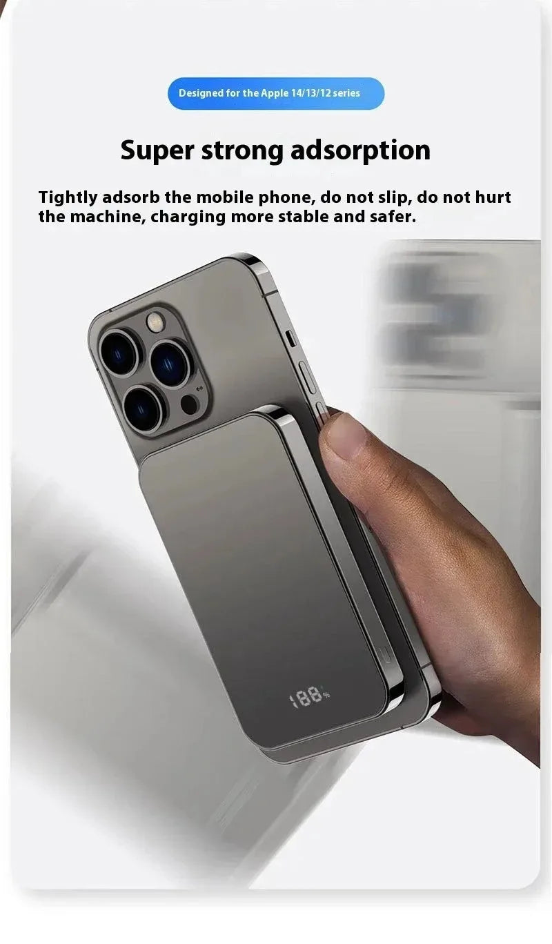 Magnetic Power Bank 20000mAh Magnetic Wireless Phone Charger External Battery PowerBanks Fast Charging For iPhone 17
