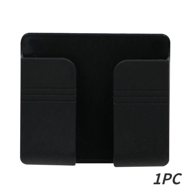 Universal Wall Mount Cell Phone Holder Remote Control Storage Box Multifunction Smart Phone Stand Punch Free Phone Charging Dock