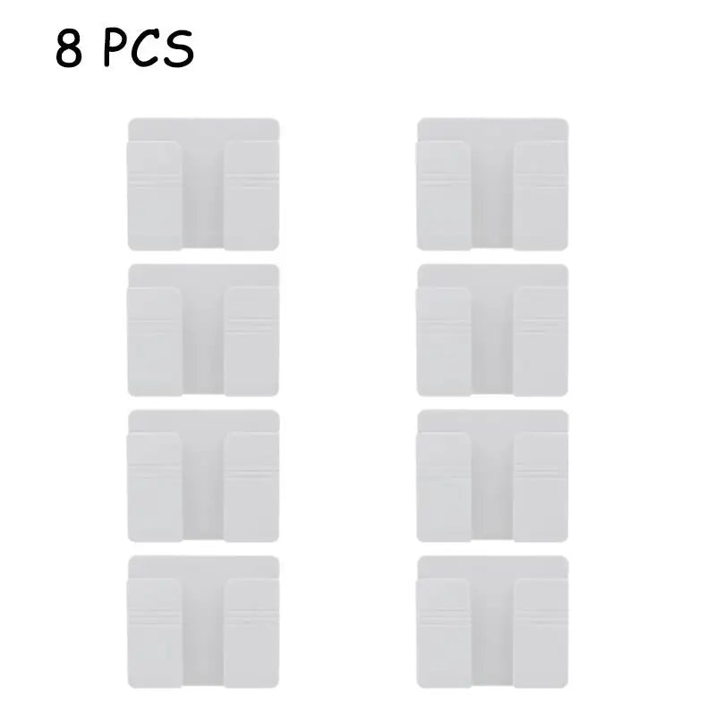 Universal Wall Mount Cell Phone Holder Remote Control Storage Box Multifunction Smart Phone Stand Punch Free Phone Charging Dock