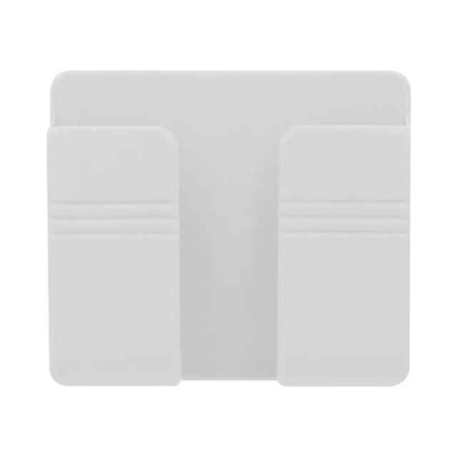 Universal Wall Mount Cell Phone Holder Remote Control Storage Box Multifunction Smart Phone Stand Punch Free Phone Charging Dock
