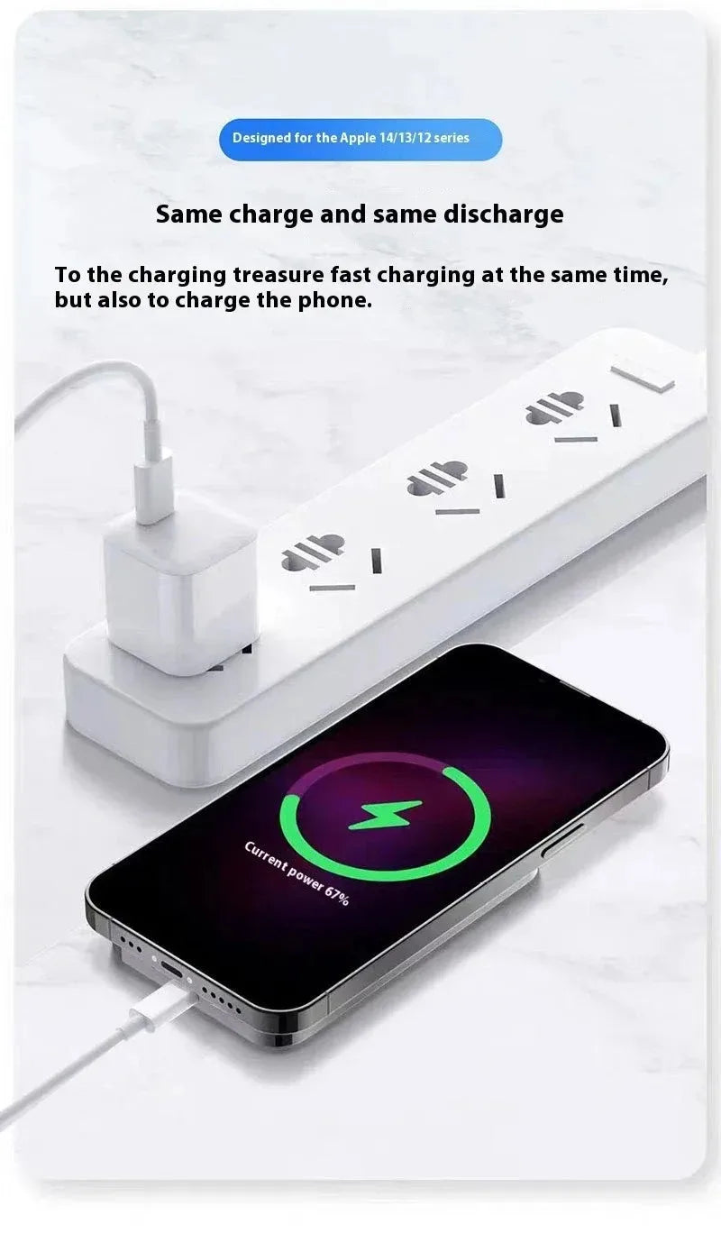 Magnetic Power Bank 20000mAh Magnetic Wireless Phone Charger External Battery PowerBanks Fast Charging For iPhone 17