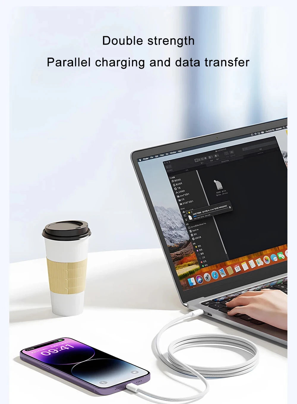 PD 30W Fast Charger For iPhone 14 13 12 11 X XR XS 8 Pro Max Plus Mini iPad Air Fast Charging Cable USB C to Lightning Durable B