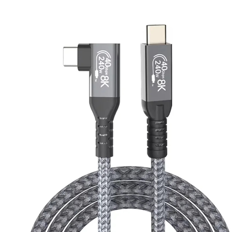  USB4 Thunderbolt4 Cable PD240W 40Gbps 8K60HZ video transmission Type-C Thunderbolt3 Data Transfer Cable  For iPad Laptop SSD