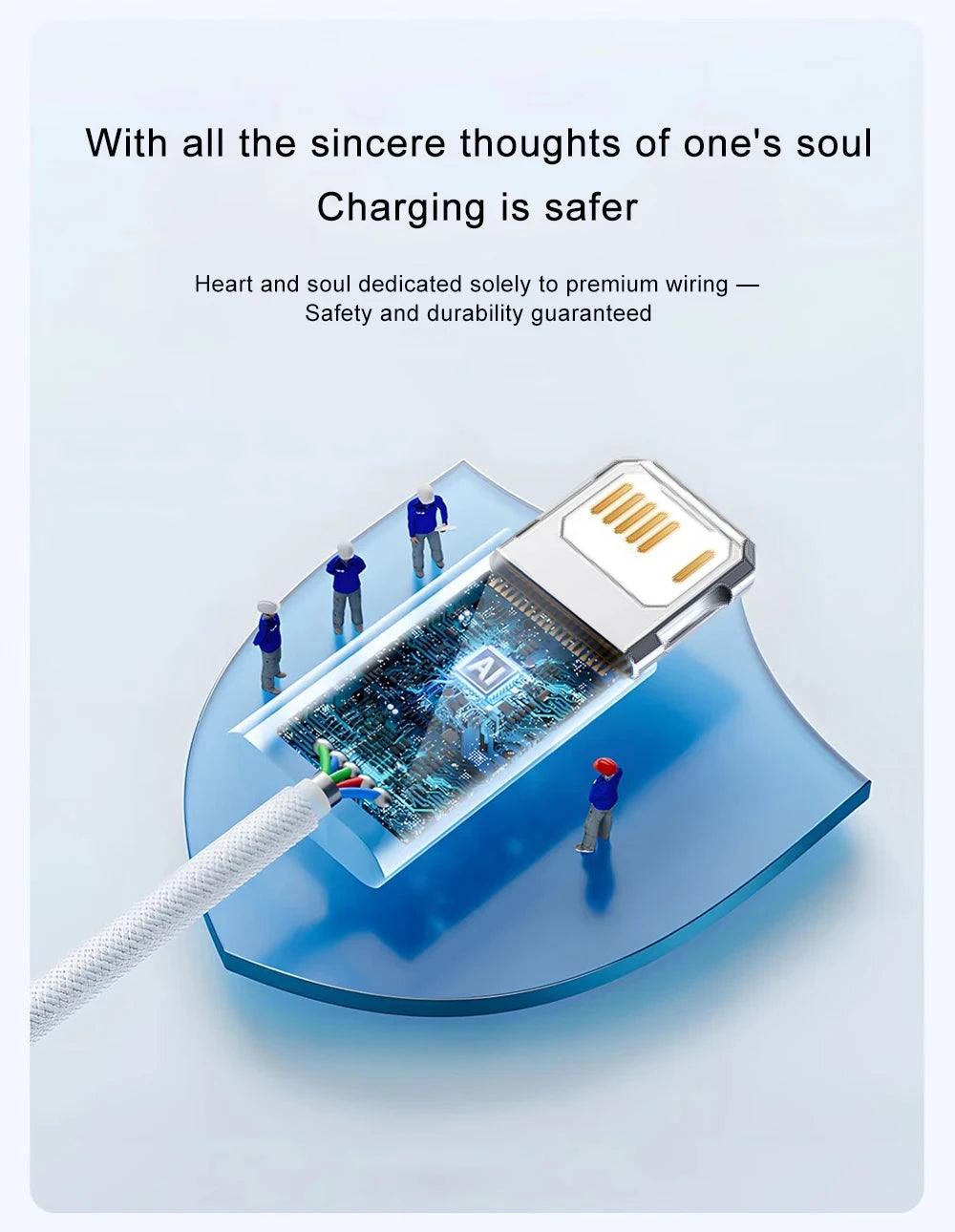 PD 30W Fast Charger For iPhone 14 13 12 11 X XR XS 8 Pro Max Plus Mini iPad Air Fast Charging Cable USB C to Lightning Durable B