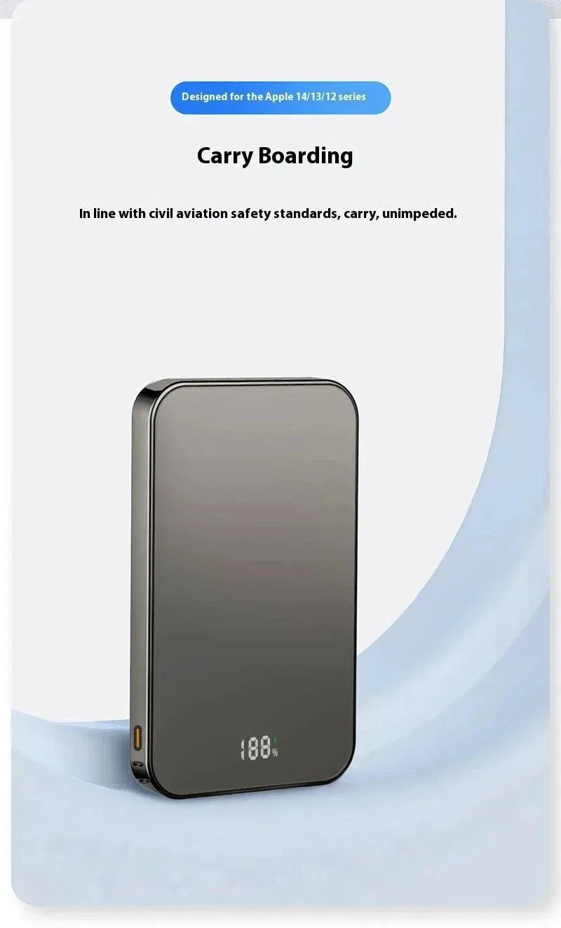Magnetic Power Bank 20000mAh Magnetic Wireless Phone Charger External Battery PowerBanks Fast Charging For iPhone 17