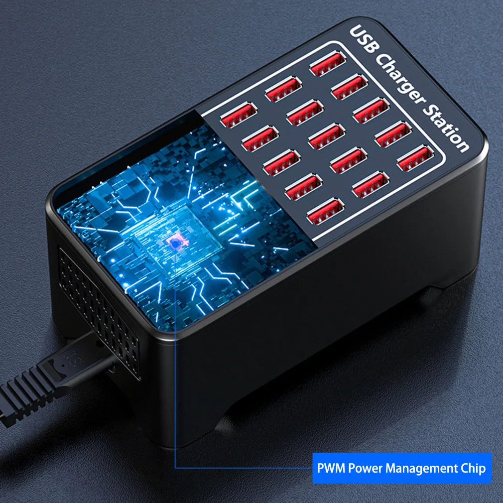 USB Charger 30 Ports HUB 150W Universal Wall Desktop Fast Charging Station Dock for Mobile Phone Power Adapter Dropshipping