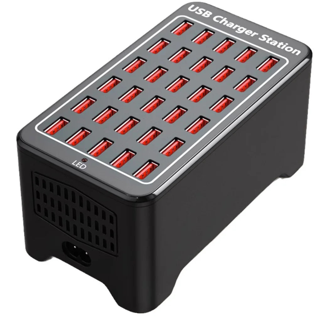USB Charger 30 Ports HUB 150W Universal Wall Desktop Fast Charging Station Dock for Mobile Phone Power Adapter Dropshipping