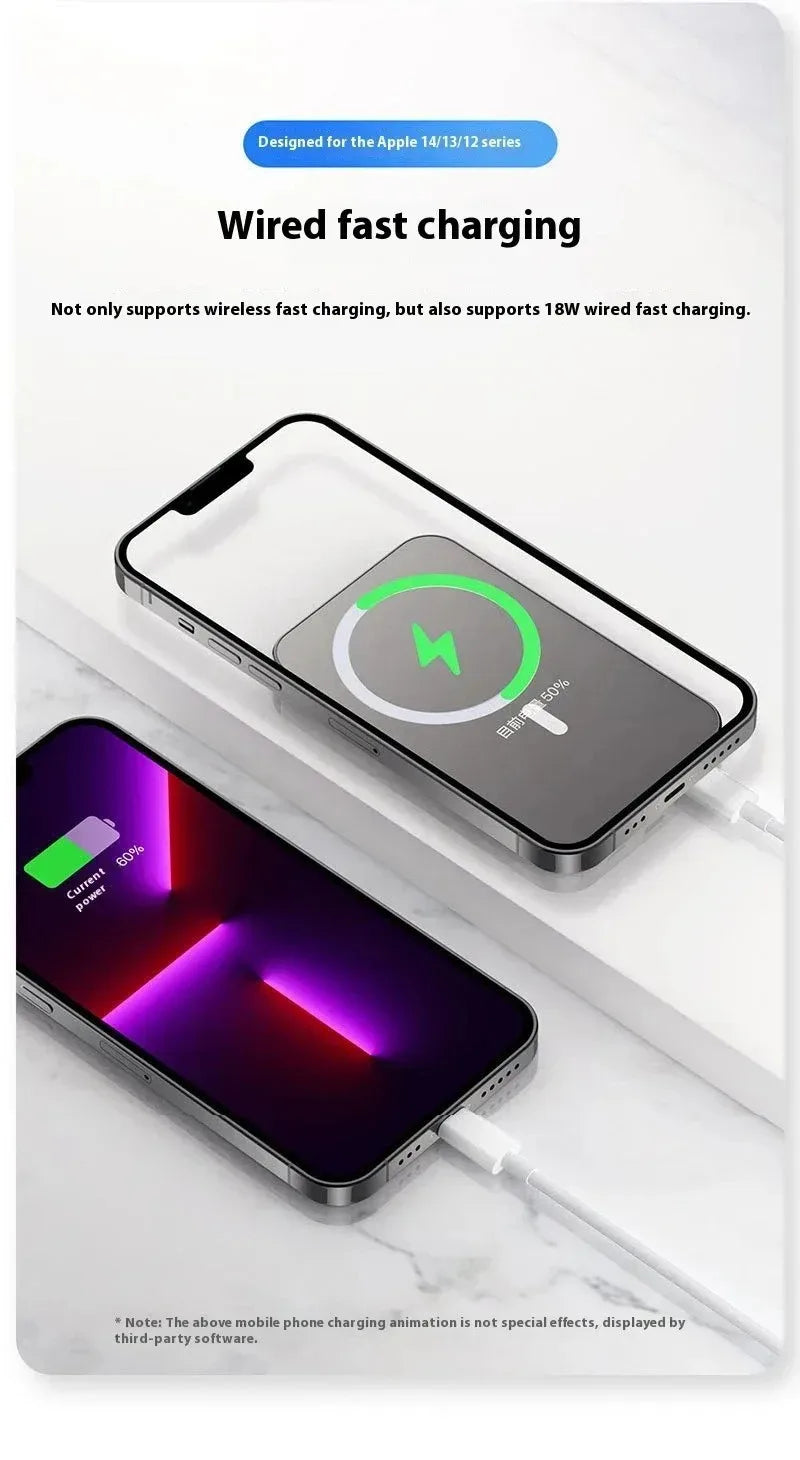 Magnetic Power Bank 20000mAh Magnetic Wireless Phone Charger External Battery PowerBanks Fast Charging For iPhone 17