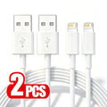 2PCS 1M Fast Charging Cable For iPhone X XR XS Max 11 12 13 Mini 14 Pro Max 6S 7 8 14 Plus USB-A Rapid Charge Phone Data Cables