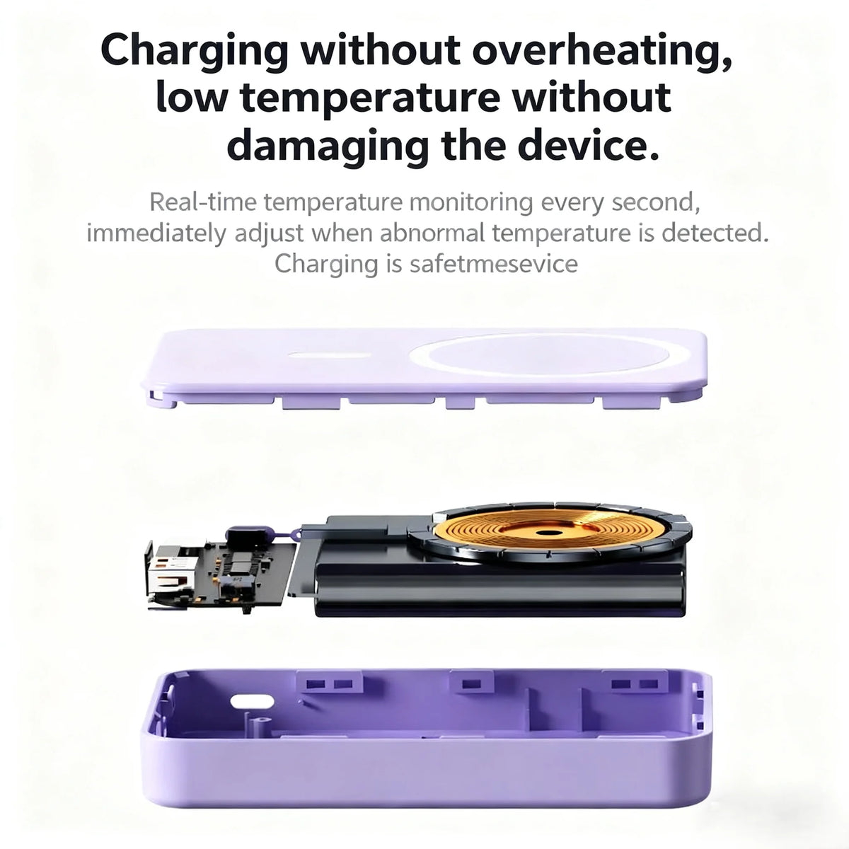 Portable Travel Charger with Phone Holder Powerbank for Magsafe iPhone AirPods Pro Wireless Charger External Battery Power Banks